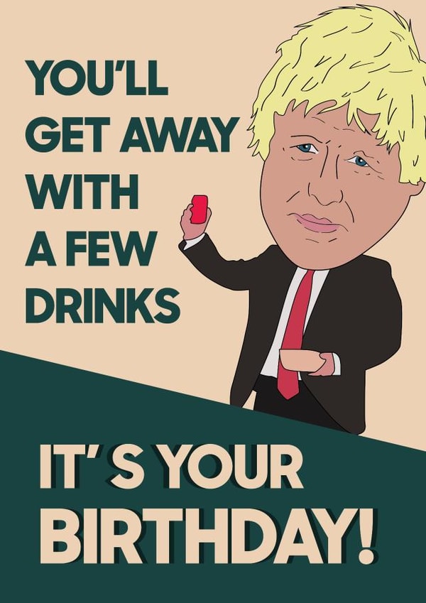 You'll get away with a few drinks on your birthday! created by Quinton cards