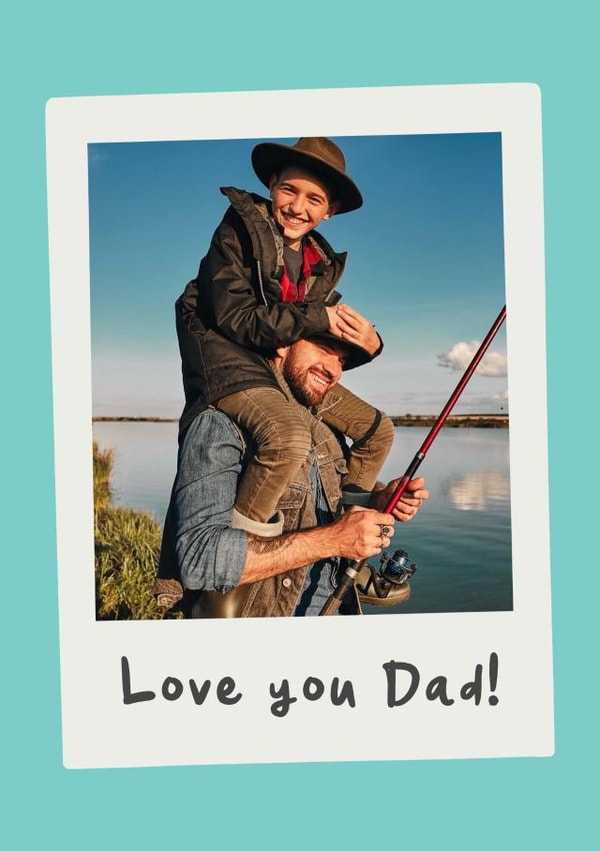 Father's Day Photo Card - Polaroid created by Studio Doodles