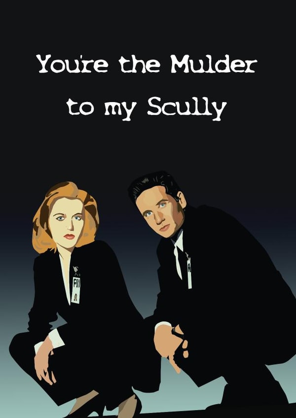 X-Files Valentine created by Tiny Stamp