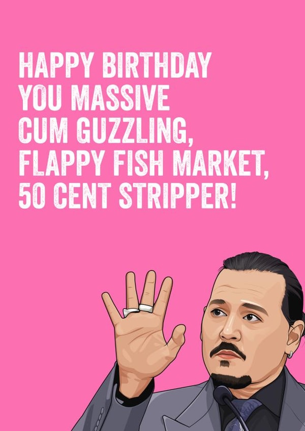 Cum Guzzling Card created by Filthy Sentiments