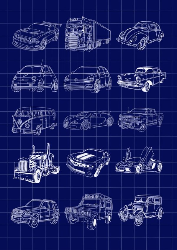 Blueprint Vehicles created by Sheri’s Crafts
