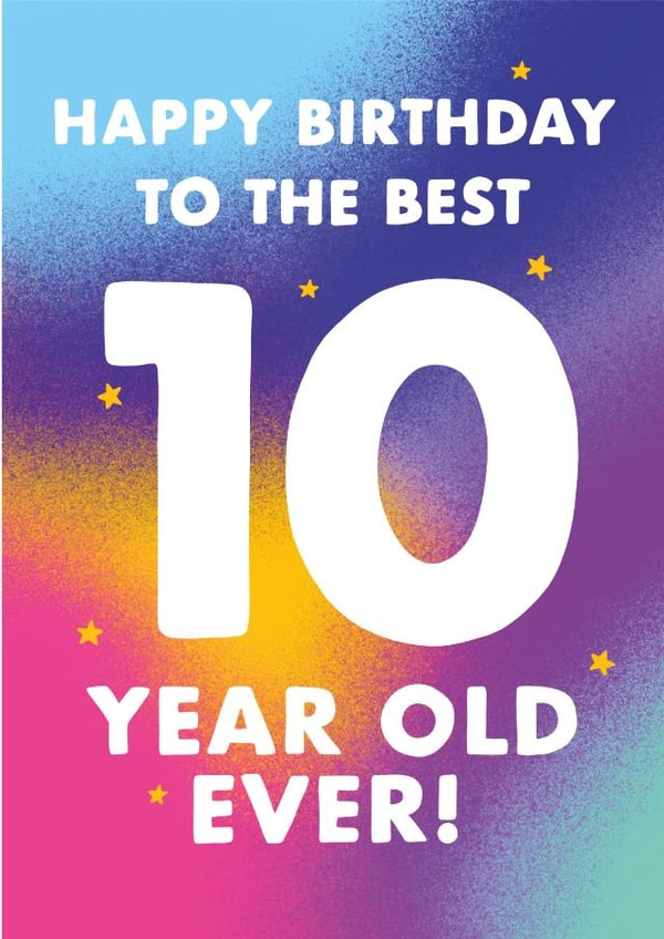Happy birthday to the best 10 year old ever! created by katie illustrated