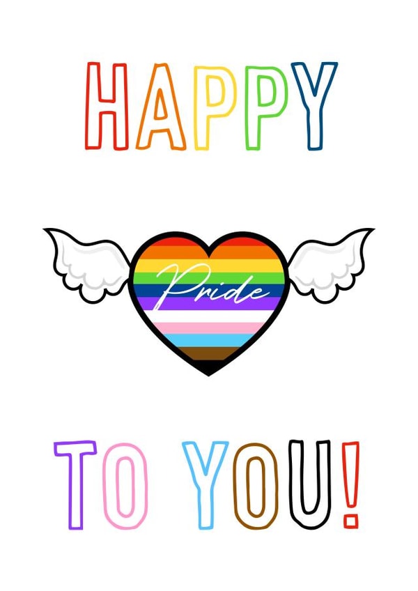 Happy Pride To You card created by Adam Regester