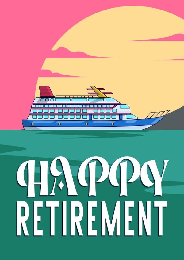 Retirement Cruise Card created by CardandFast