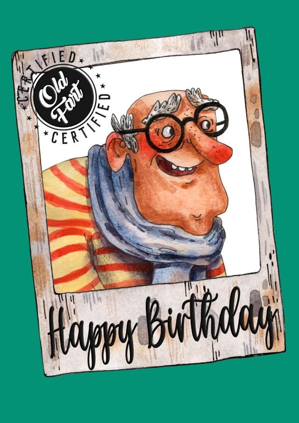 Certified Old Fart Birthday Card created by CardandFast