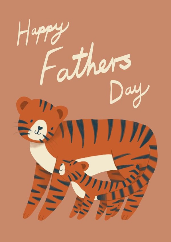Cute Tigers Fathers Day Card created by Katie Bennett