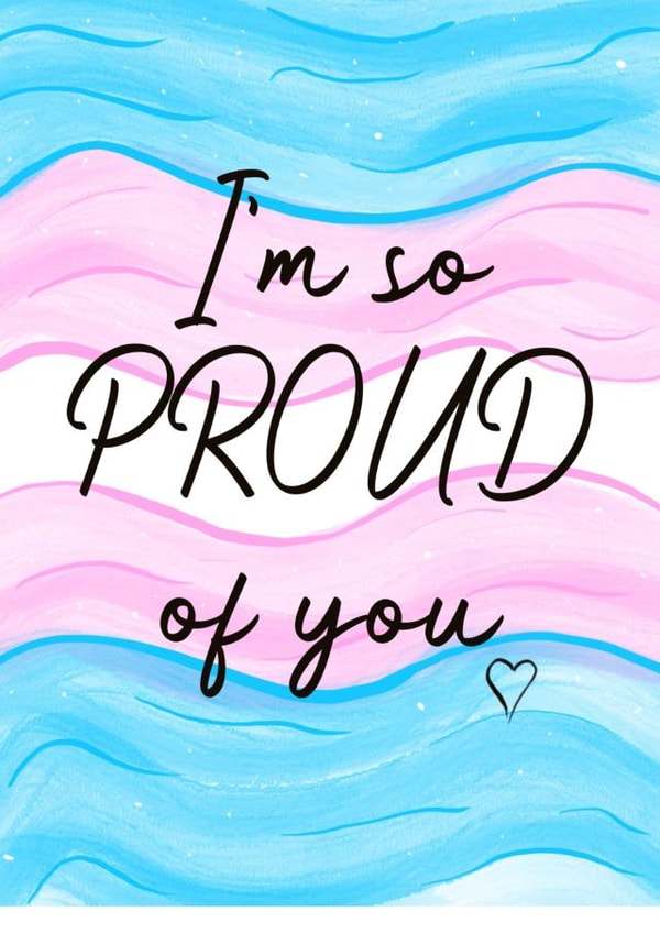 LGBTQIA Transgender Coming Out/Pride Card created by BeeZedCreations