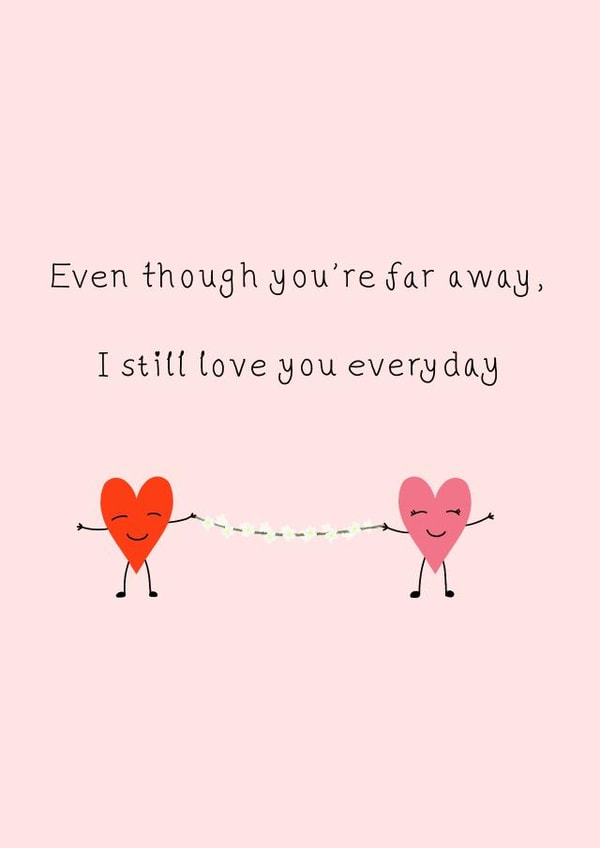 Love you Long Distance created by CardsbyAliceUK