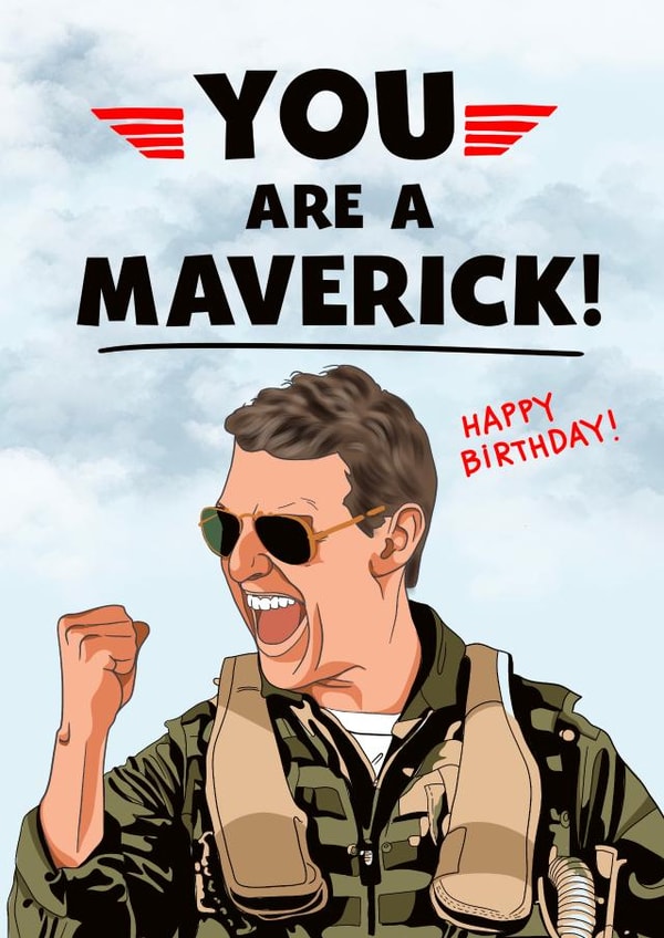 Birthday Top Gun card created by Kasia Cards