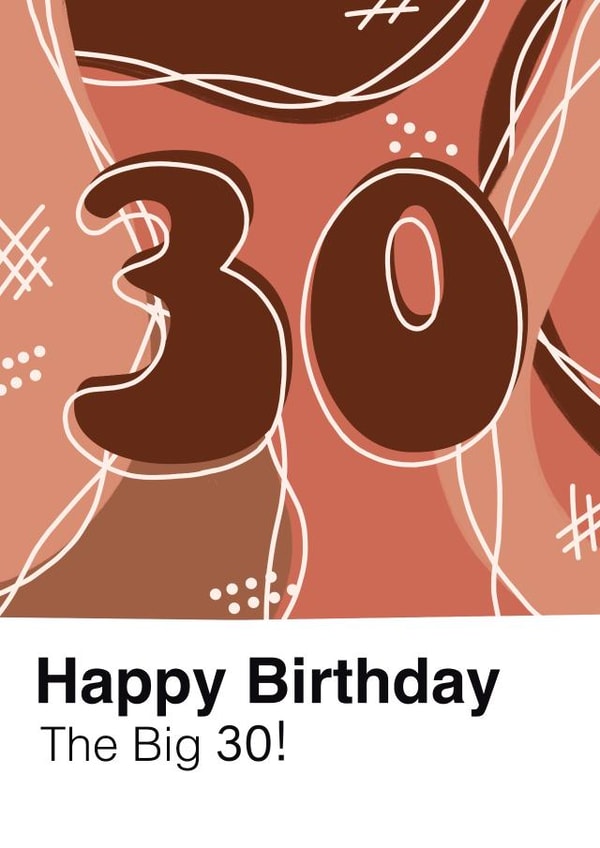 Happy Birthday! The Big 30! created by Beth Hall Art