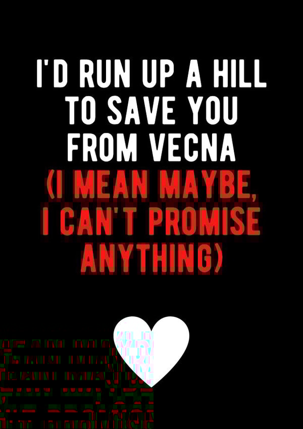 Vecna Birthday Card created by Bloo House