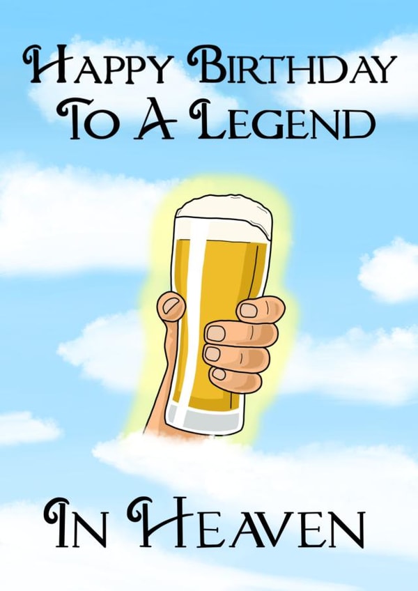 Happy Birthday To A Legend In Heaven  1000 created by Doris Dishcloth