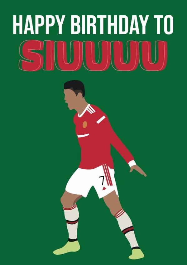 Fun Birthday Card - Cristiano Ronaldo - Football created by SophiPrints