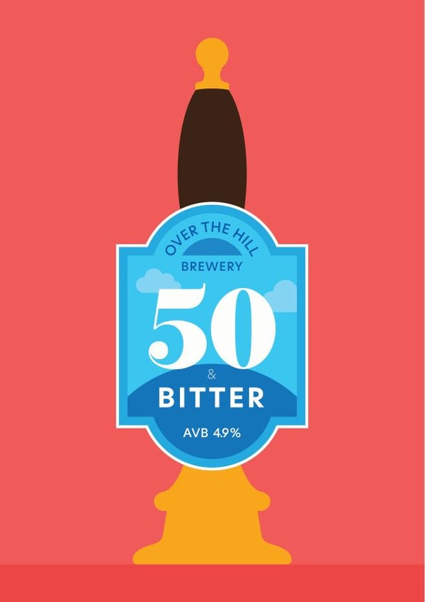 50th Birthday Card created by Hello Squid