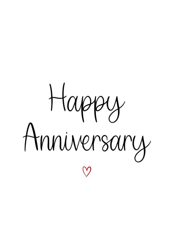 Happy Anniversary Card created by Kalm Lettering