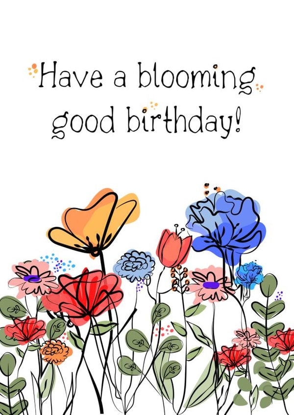 Blooming Good Birthday Card created by Isobel Kate Cards