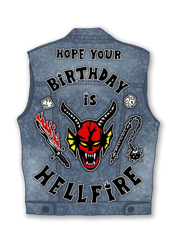HOPE YOUR BIRTHDAY IS HELLFIRE created by Geoff Leopard