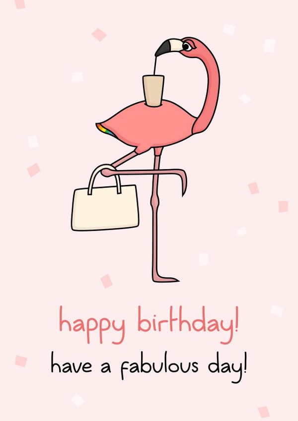 Fabulous bird birthday card created by dirty birds