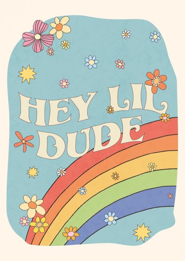 Hey Lil Dude New Baby Card created by Lately Studio
