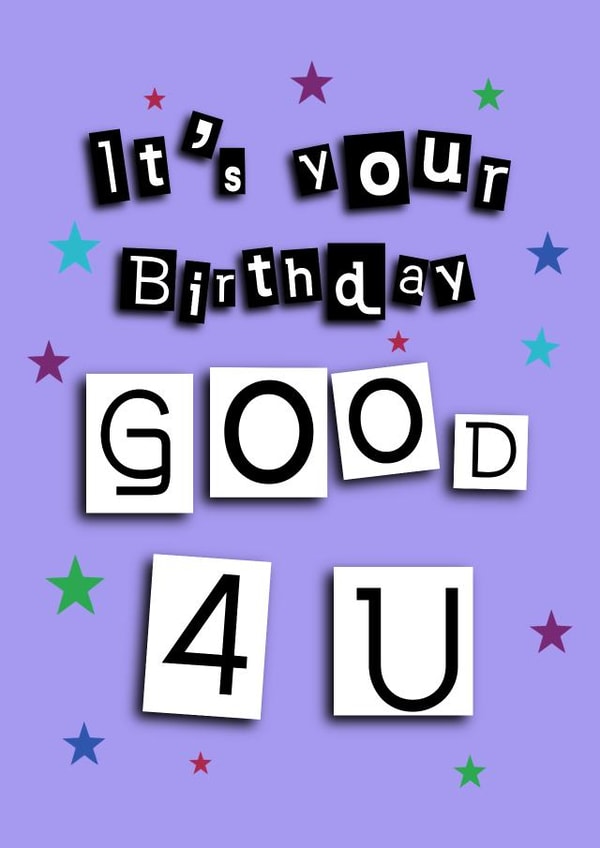 Olivia Rodrigo Birthday Card created by Funky Fierce Designs