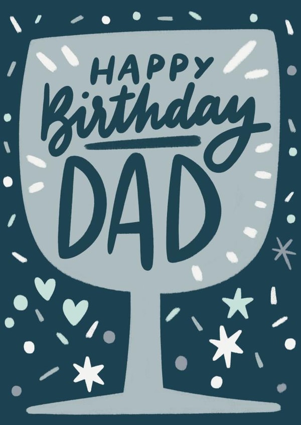 Happy birthday Dad with wine created by Natalia Gonzalez