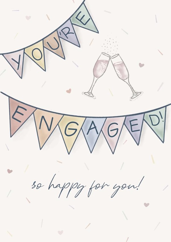 You're Engaged! Engagement Congratulations Card! created by Scribble + Print Co