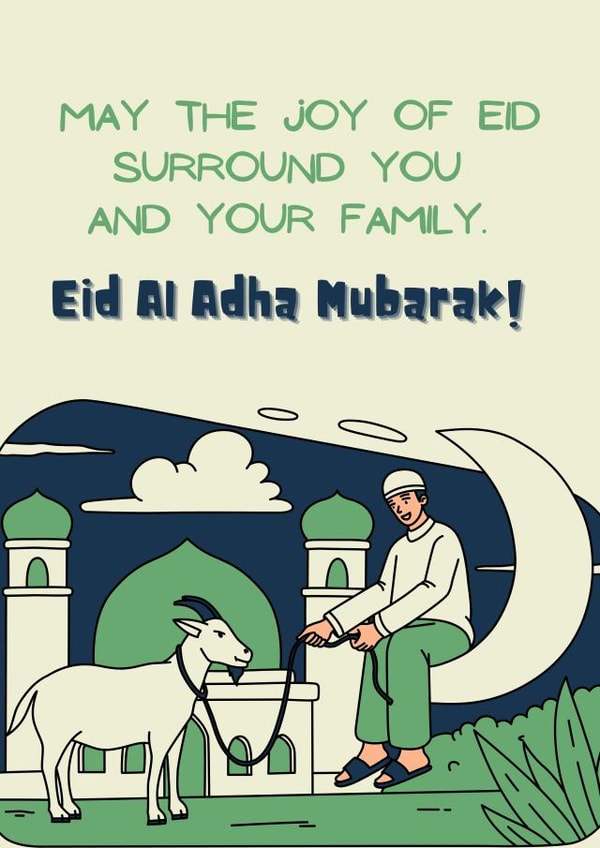 eid al adha greeting cards 1000 created by IcyCard