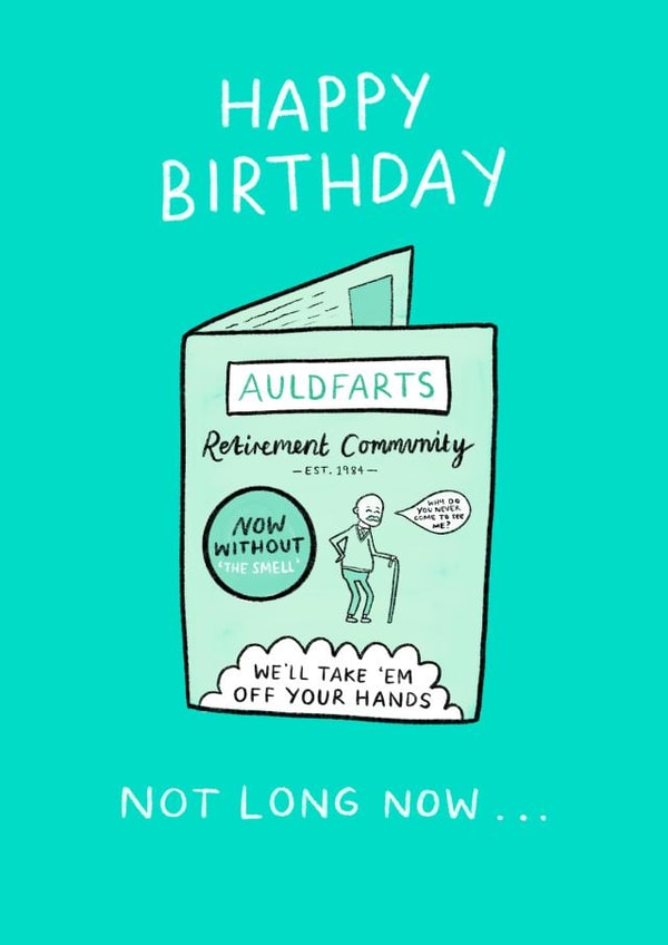 A Birthday card for the elderly created by Minnie Joy