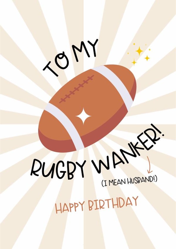 Rugby Husband Birthday  created by Lucy Rose Party