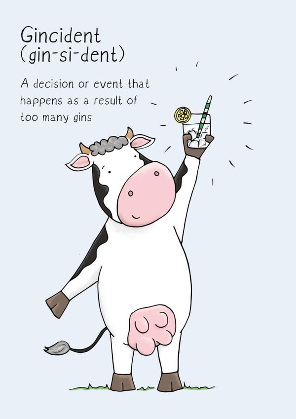 Gin Birthday Card  created by Lucy Driver