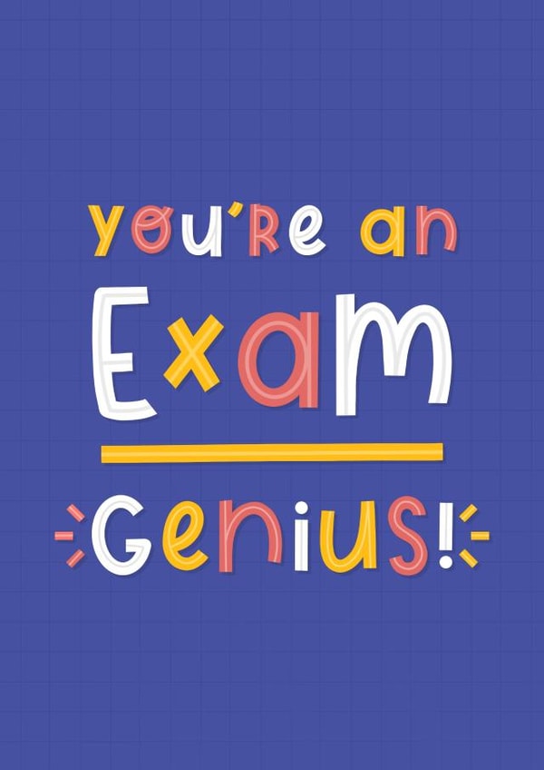 You're an Exam Genius card created by Joanne Hawker