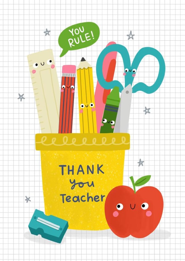 Thank you teacher 1001 created by Jess Moorhouse
