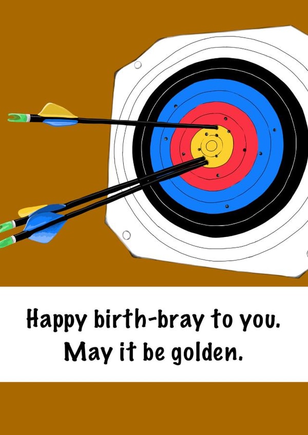 Archery bray target created by Art by Reb