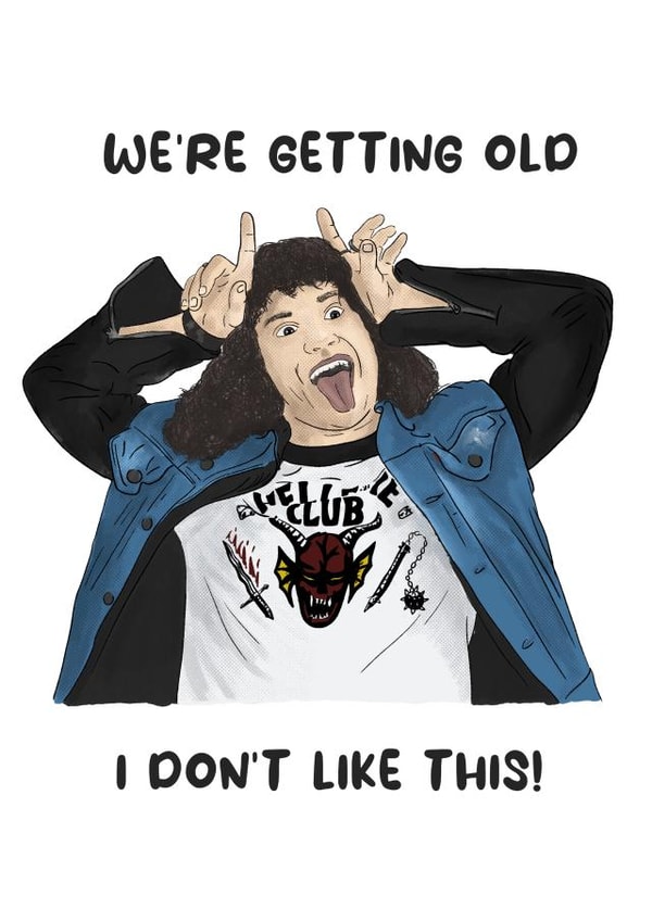 Eddie Munson | I Don't Like This Birthday Card | Stranger Things created by SeariouslyCreative