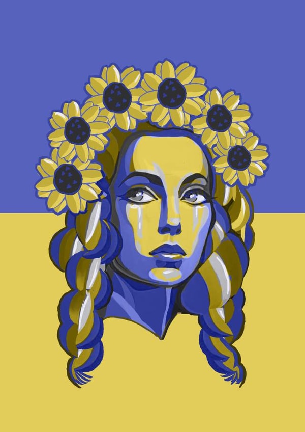 Stand with Ukraine created by Magpie Magic