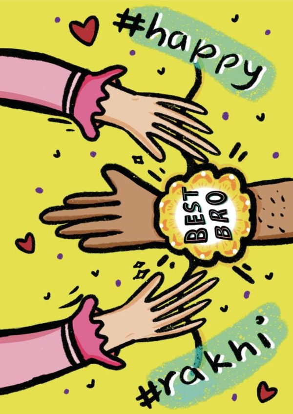 Happy Rakhi created by Dream And Illustrate