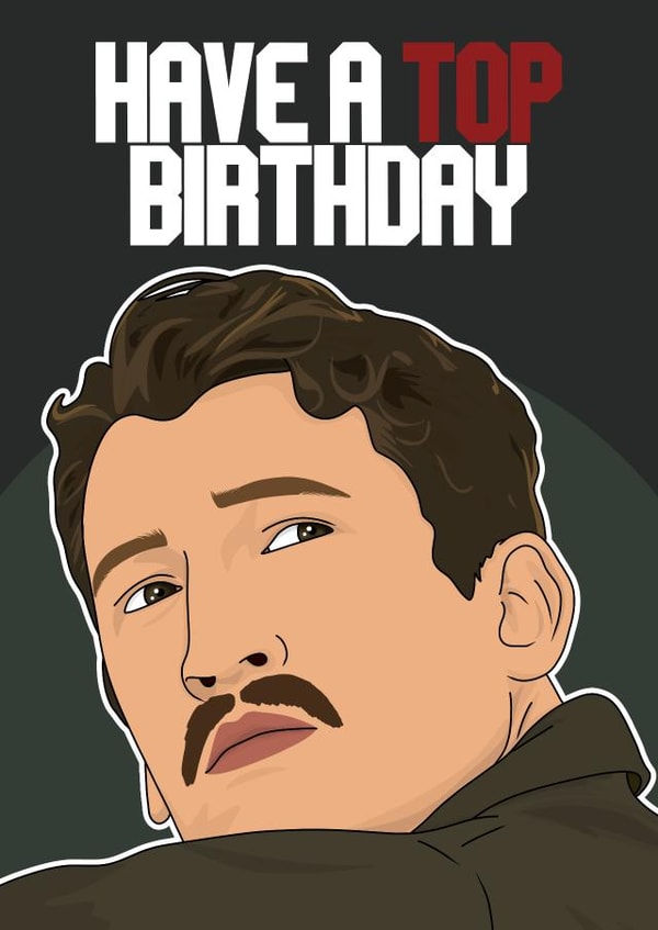 Fun Birthday Card - Top Gun - Miles Teller created by Pink + Pip