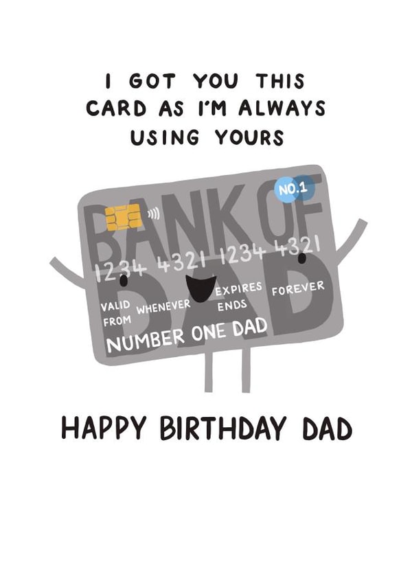 Bank Of Dad created by Nicola Watson