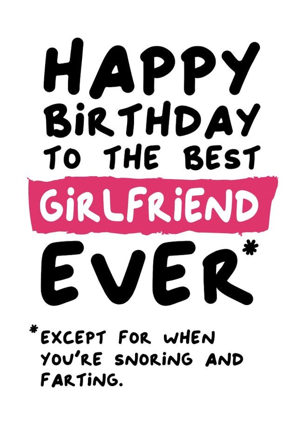 Best Girlfriend Ever Birthday Card created by Waffle & Faff