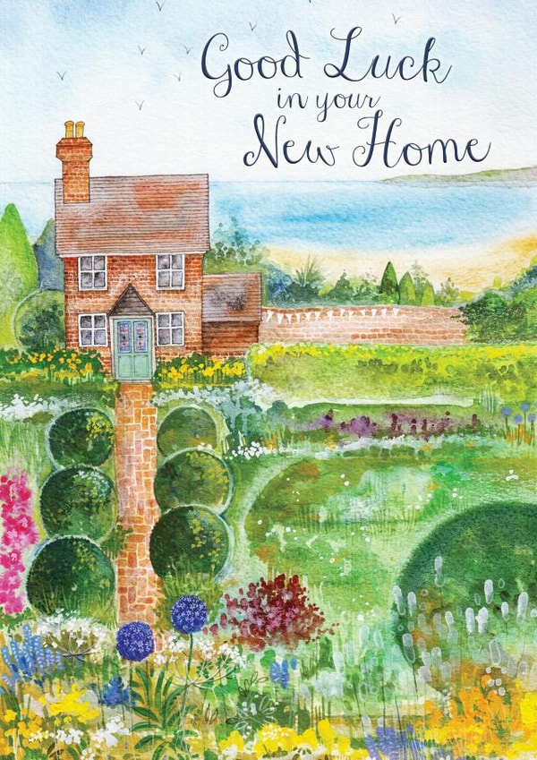 Good luck. New Home. Seaside cottage created by Kate Brazier