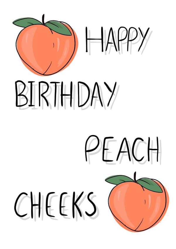 Happy birthday peach cheeks created by TurtleMoonArt