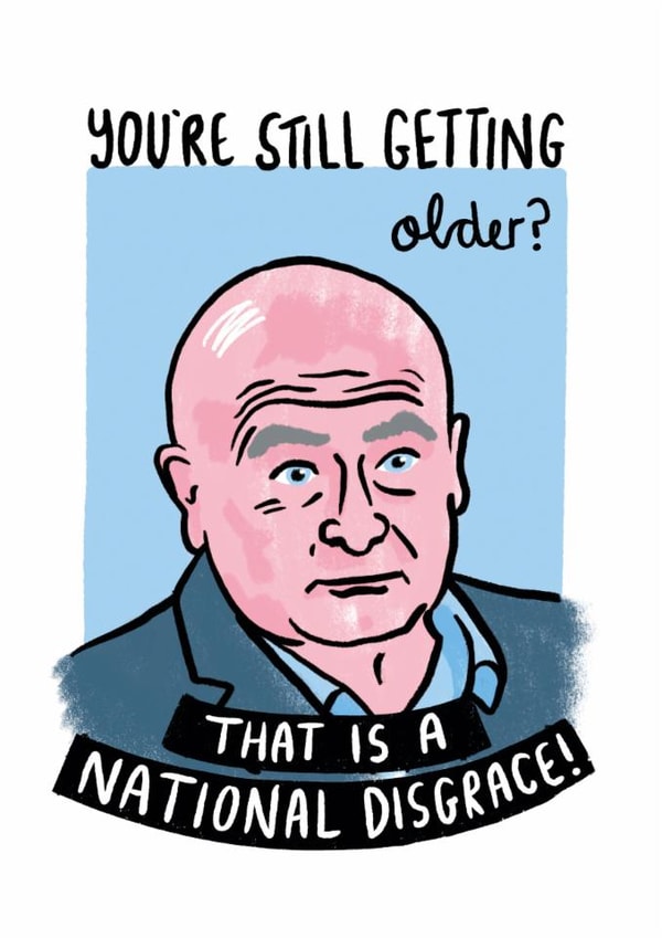 Still Getting Older Mick Lynch Birthday Card created by Debmon Design