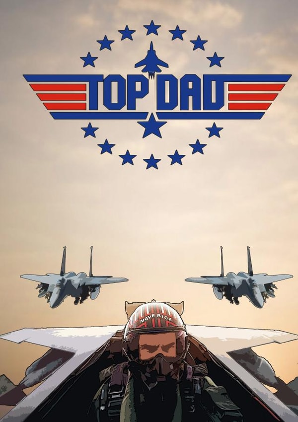 Top Dad Top Gun Card created by Chico&Harvey