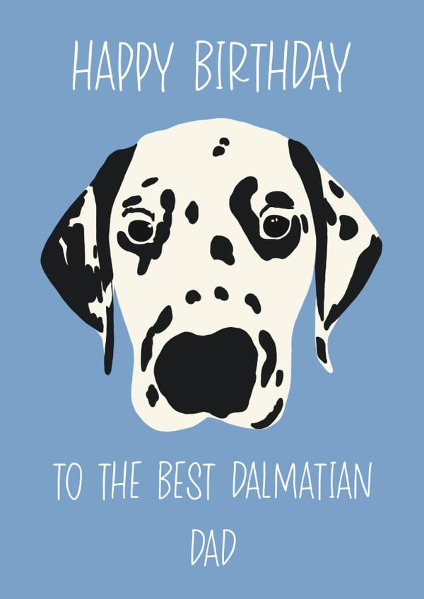 Dalmatian Dad Birthday Card created by Angharad's Attic