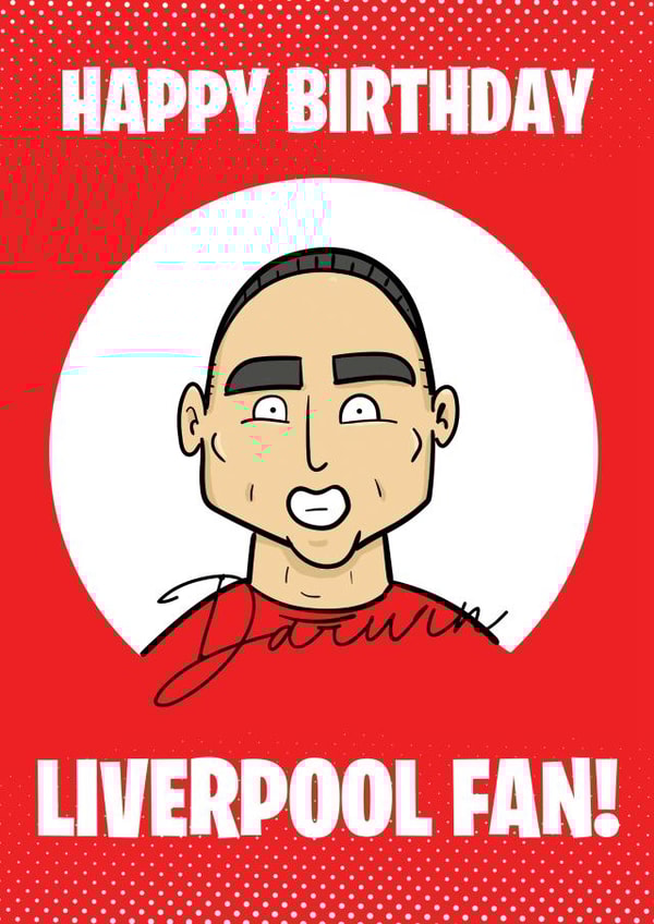 DARWIN NUNEZ Liverpool Card created by Tom Sparke