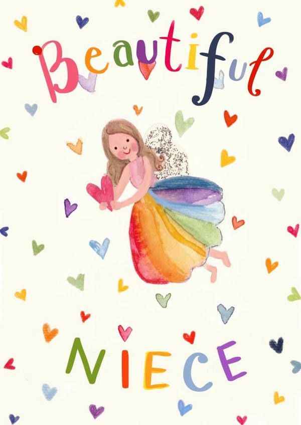 Beautiful Niece card created by Love Lucy Illustration