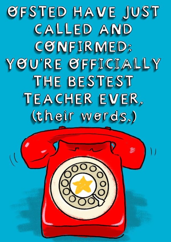 Ofsted Teacher Thank You created by Rosie Johnson Illustrates