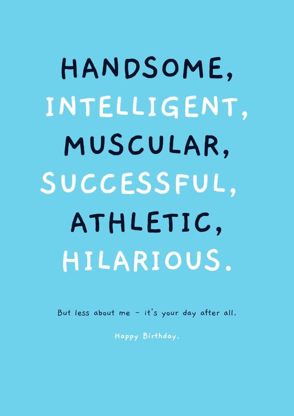 Male Friend Qualities Birthday Card created by Jasmine & Rob