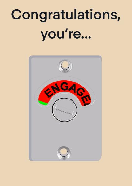 Congratulations, you’re engaged | thortful