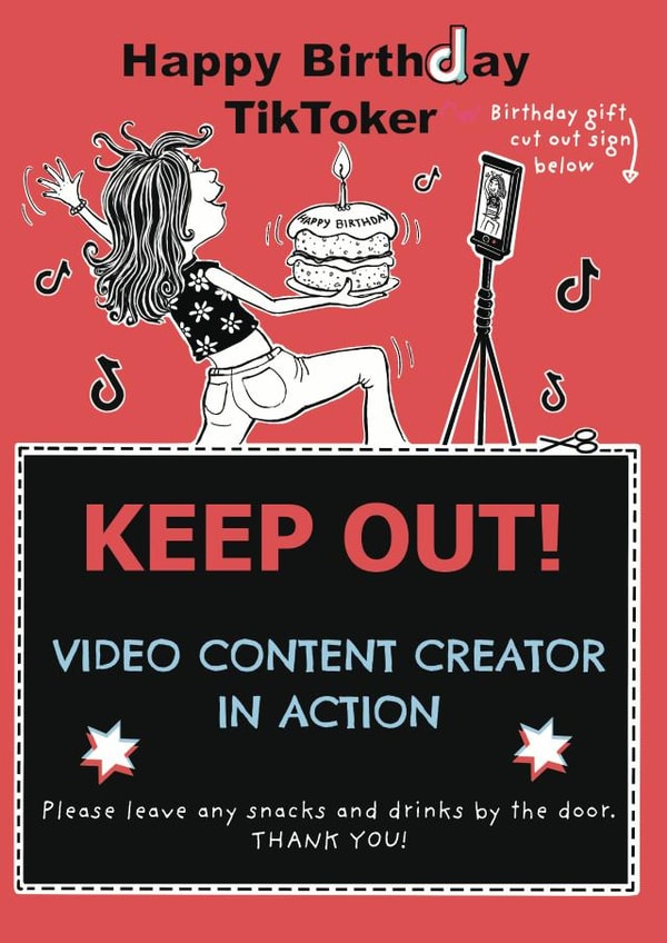 Happy Birthday TikToker created by Aimee Beaven